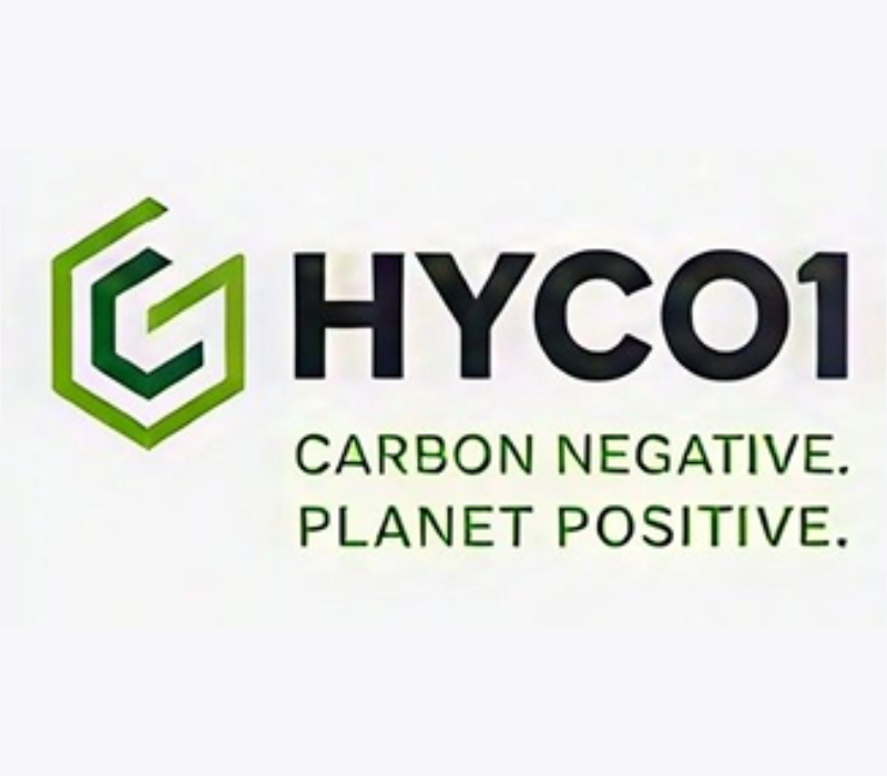 Hyco1 Carbon Negative Planet Positive logo on a white background